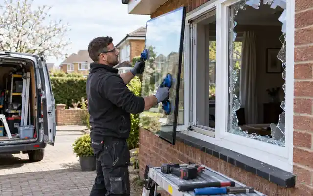 UPVC window glass replacement