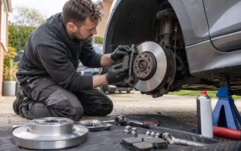 mobile brake pad replacement