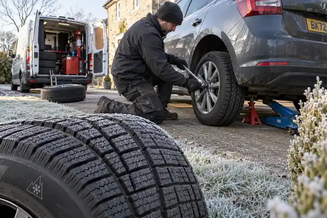 mobile winter tyre fitting