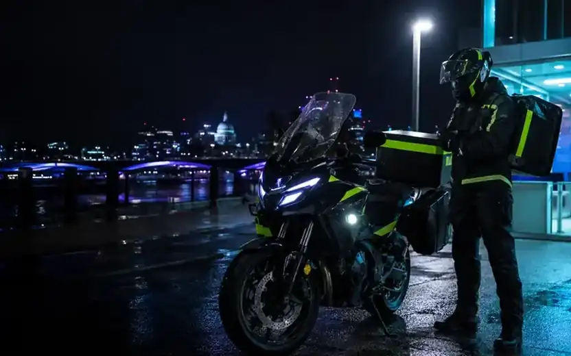 motorcycle courier cost per mile