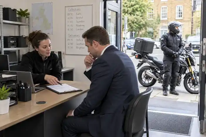 motorcycle courier hire