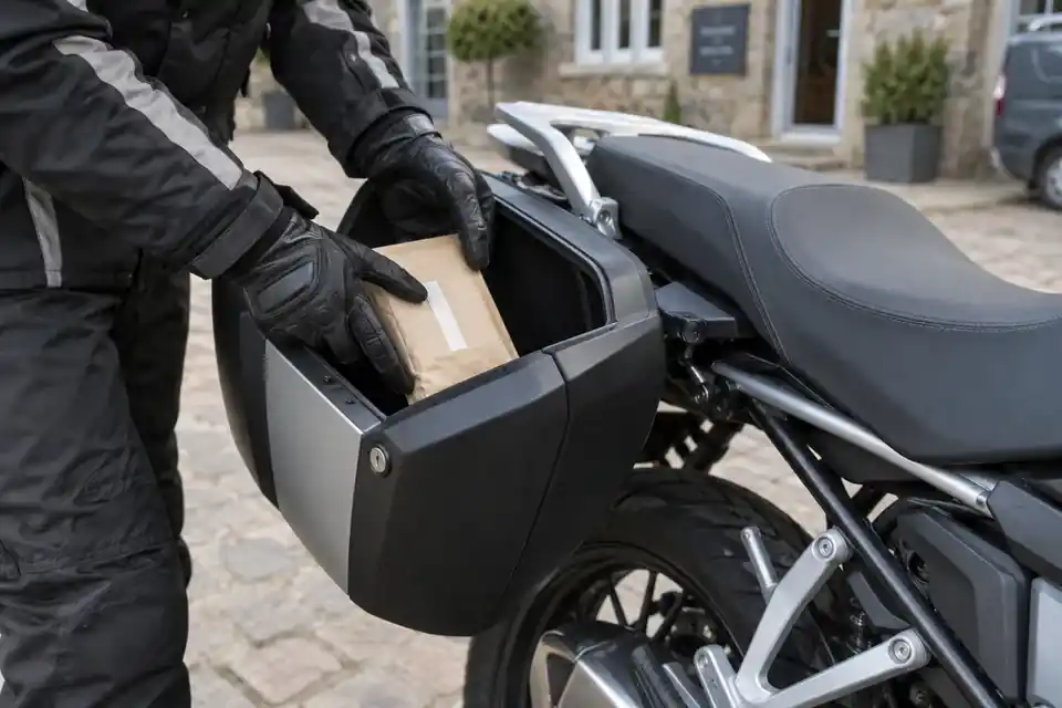 small package motorcycle delivery
