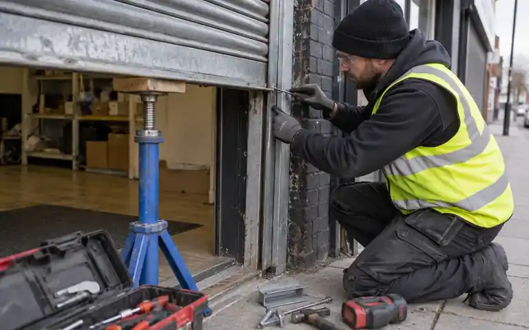 shutter door jam repair