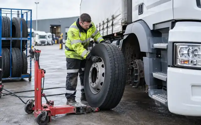 mobile truck tyre fitting